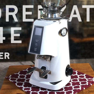 Fiorenzato F4E Coffee Bean Grinder for cafe , white color , front view