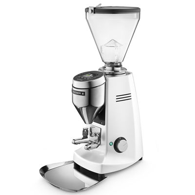 Mazzer V Pro Coffee Bean Grinder for cafe , white color , front view